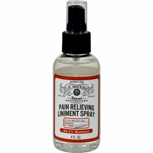 J R Watkins Natural Apothecary Pain Relieving Liniment Spray - 4 Oz